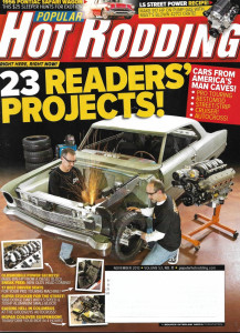 POPULAR HOT RODDING 2013 NOV - WILD '56 PONTIAC SAFARI, OLDS POWER, DRIVER SEATS